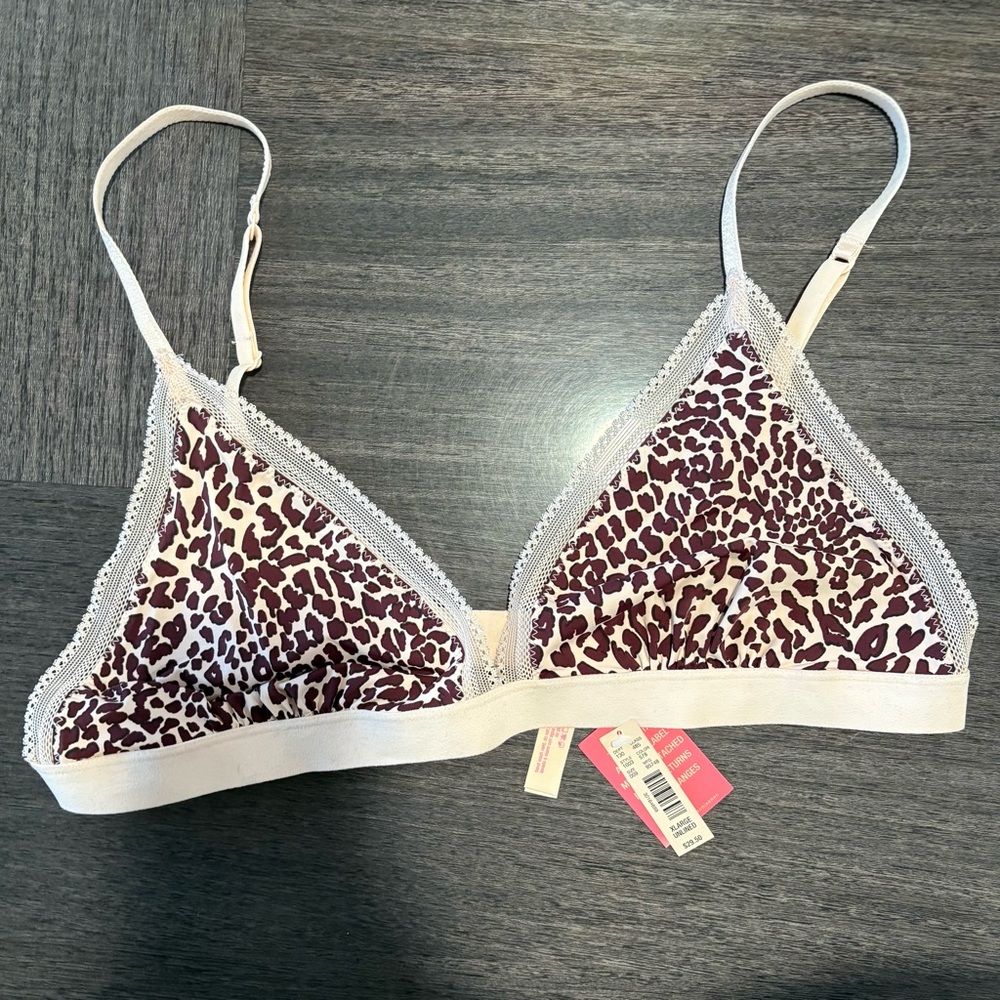 Unlined Leopard Bra XLarge - Picture 2 of 8
